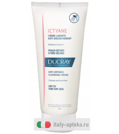 Ducray Ictyane Crema detergente pelle delicata 200ml