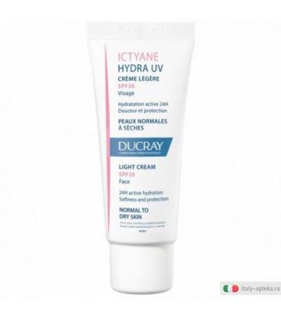 Ducray Ictyane Hydra UV SPF30 Crema Viso Leggera 40ml