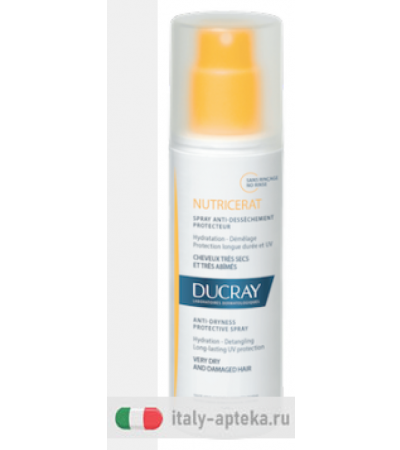 Ducray Nutricerat Spray antisecchezza protettivo per capelli molto secchi 75ml