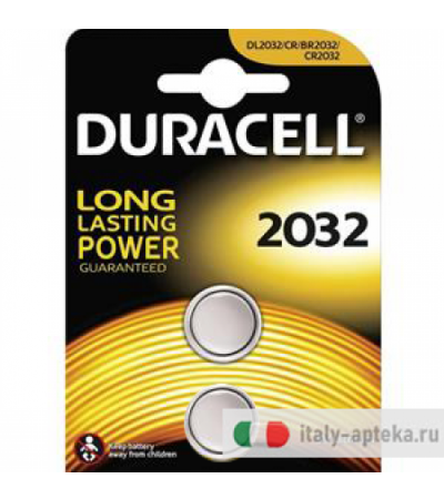 Duracell 2032 batteria al litio 3V 2 pezzi