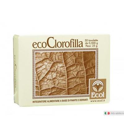 ECOL EcoClorofilla favorisce il fisiologico benessere dell'organismo 50 Tavolette