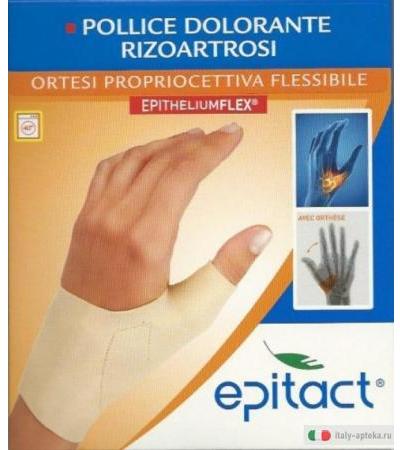 Epitact Ortesi propriocettiva flessibile - pollice dolorante rizoartrosi mano destra Taglia L da 17 a 19 cm