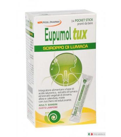 Eupumol Tux Sciroppo di Lumaca gusto Lampone 14 pocket stick