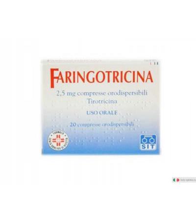 Faringotricina 2,5 Mg Tirotricina 20 Compresse Orodispersibili