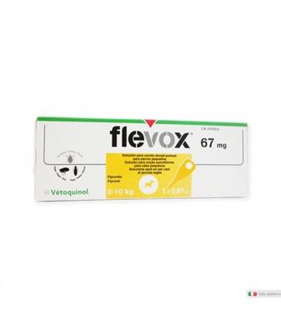 Flevox 67 mg soluzione spot-on per cani di piccola taglia 1 pipetta
