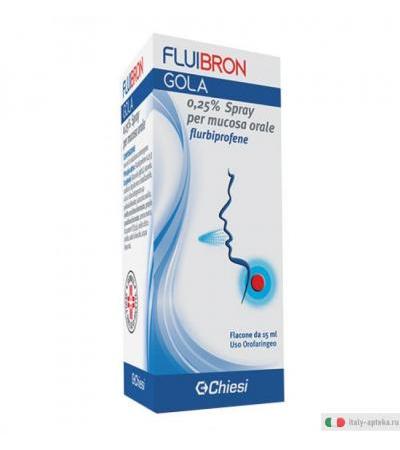 Fluibron Gola Spray per mucosa orale 0,25% 15 ml