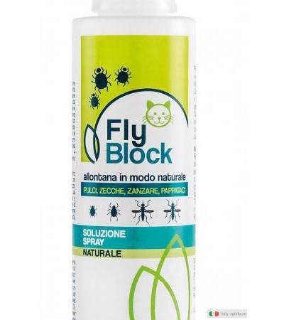 FlyBlock antiparassitario soluzione spray naturale per gatti 150ml