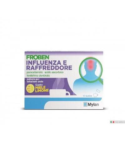 Froben Influenza e Raffreddore Paracetamolo 10 Bustine