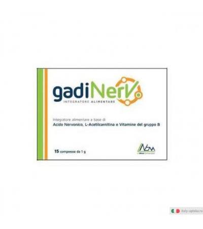 Gadinerv integratore alimentare utile per il sistema nervoso e antiossidante 15 compresse
