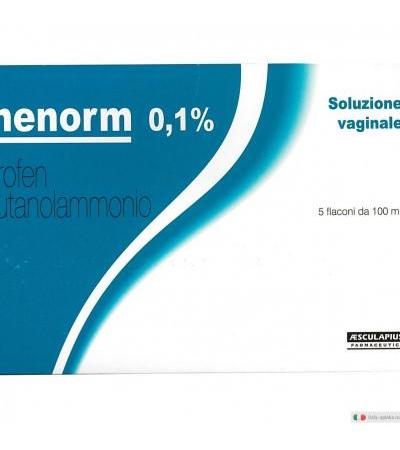 Ginenorm 0,1% Ibuprofen Soluzione Vaginale 5 flaconi da 100ml