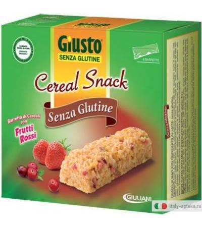 Giusto senza glutine Cereal Snack con frutti rossi