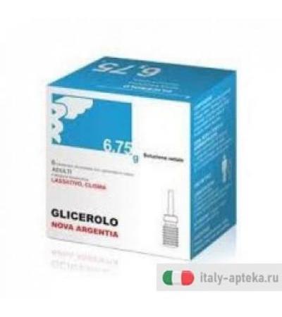 Glicerolo Adulti lassativo 6,75g soluzione rettale 6 contenitori monodose con camomilla e malva