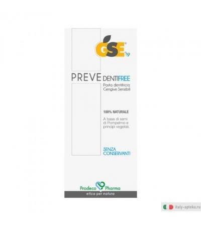 GSE Preve Dentifree pasta dentifricia per gengive sensibili 75ml