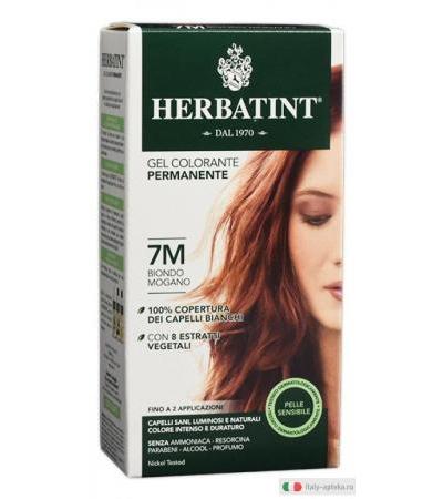 Herbatint colorante per capelli agli estratti vegetali Biondo Mogano 7 M