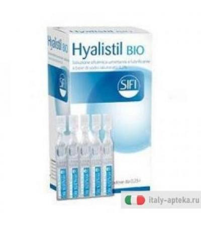Hyalistil BIO soluzione oftalmica umettante e lubrificante a base di sodio ialuronato 0,2% 30 contenitori monodose da 0,25 ml