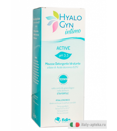 Hyalo Gyn Active pH 3.5 Mousse Detergente Idratante 200 ml