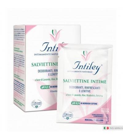 Intiley Salviettine intime deodoranti e rinfrescanti ph 4,5 10 bustine