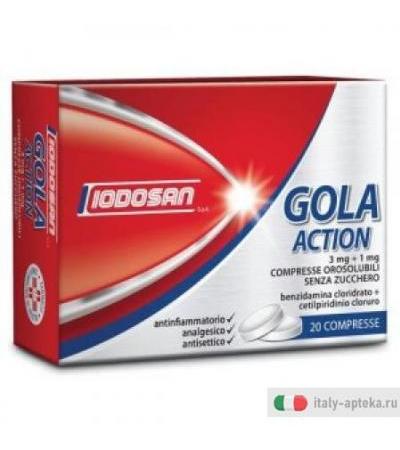 Iodosan Gola Action 20 Compresse Orosolubili