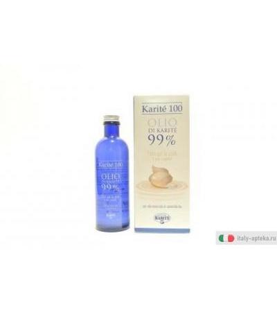 Karitè 100 olio di karitè 99% per pelle e capelli 100ml