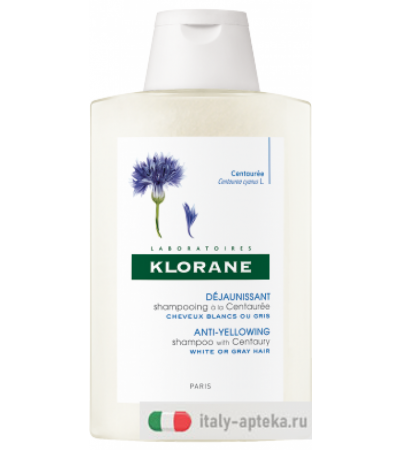 Klorane Shampoo anti-ingiallimento alla Centaurea 200ml