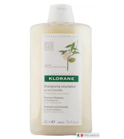 Klorane Shampoo Volumizzante al Latte di Mandorla 400 ml