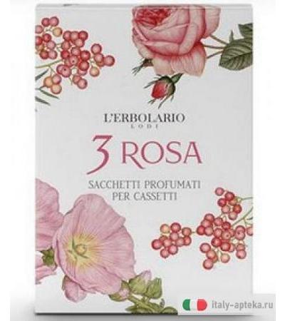 L'Erbolario 3 Rosa sacchetto profumato per cassetti