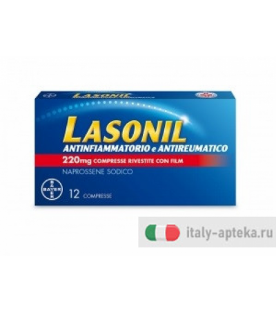 Lasonil antinfiammatorio e antireumatico 220 mg 12 compresse rivestite con film