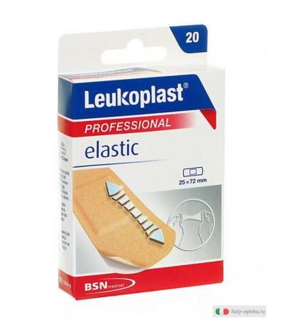Leukoplast Professional Elastic cerotto molto elastico 25x72 mm 20 pezzi