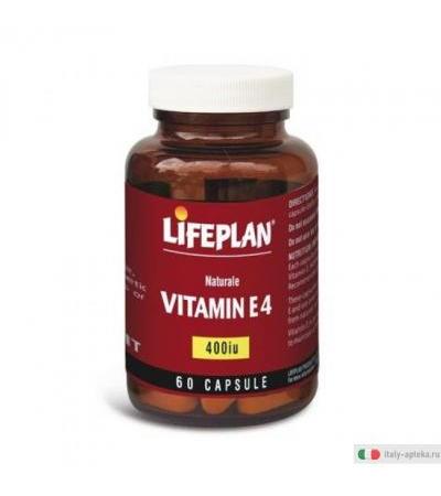 Lifeplan Vitamin E4 aumento del fabbisogno di Vitamina E senza glutine 60 capsule