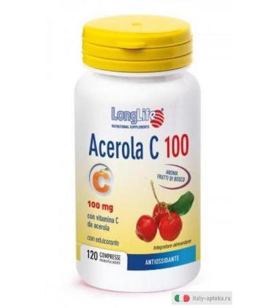 Longlife Acerola C 100 con vitamina C 120 compresse masticabili