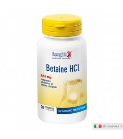 Longlife Betaine HCL benessere digestivo 90 compresse