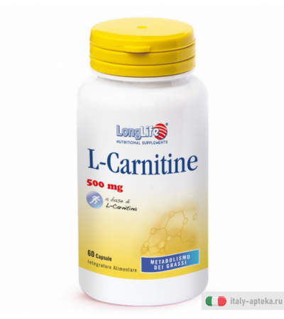 Longlife L-Carnitine metabolismo dei grassi 60 capsule