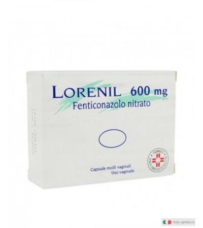 Lorenil 600mg uso vaginale 1 capsula molle