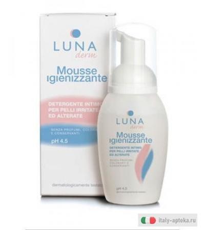 Lunaderm Mousse Igienizzante detergente intimo per pelli irritate 150ml