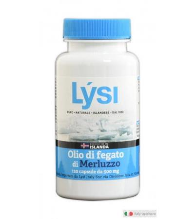 Lysi Olio di Fegato di Merluzzo 120 capsule da 500 mg
