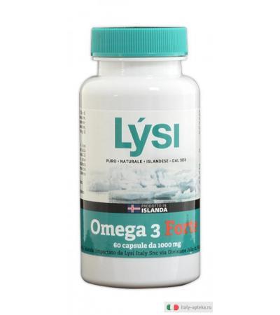 Lysi Omega 3 Forte Olio di pesce Integratore Alimentare 60 capsule