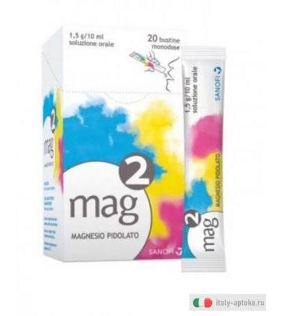 Mag2 Magnesio per soluzione orale 20 bustine monodose