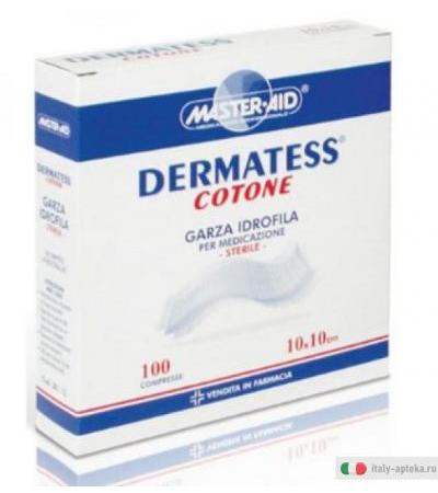 Master-aid Dermatess Cotone Garza idrofila per medicazione 100 compresse 10x10cm
