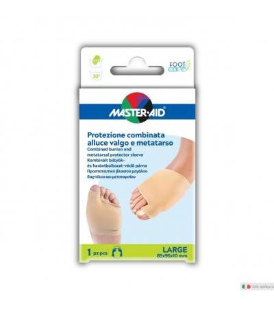 Master-Aid Foot Care Protezione Combinata Alluce Valgo e Metatarso 2 pezzi Large