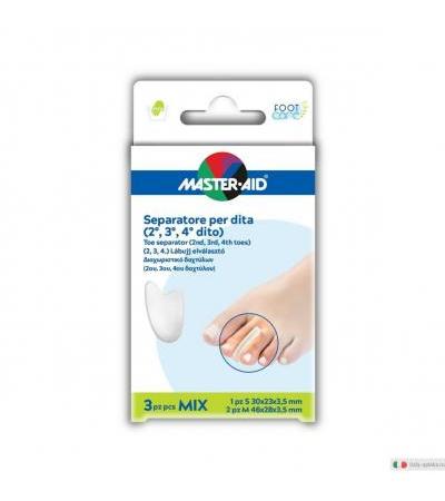 Master-Aid Foot Care Separatore per Dita gel 3 pezzi misti