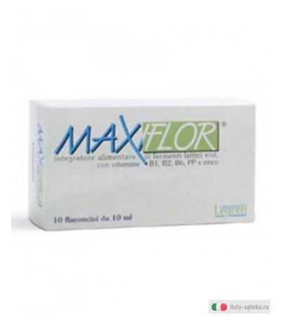 Maxiflor 10 flaconi 10ml disbiosi intestinali, diarrea, gonfiore