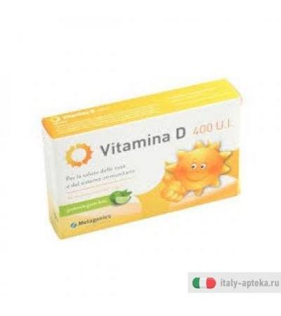Metagenics Vitamina D 400 UI salute delle ossa e del sistema immunitario 84 compresse masticabili