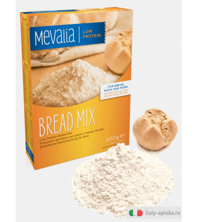 Mevalia Bread Mix preparato aproteico per pane e impasti lievitati 500g+10g