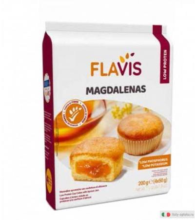 Mevalia Flavis Magdalenas Merendine aproteiche con confettura di albicocca 4x50g