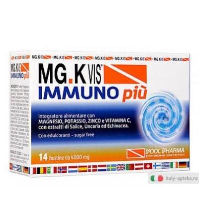 MG K VIS Immuno più integratore alimentare per l'inverno 14 bustine