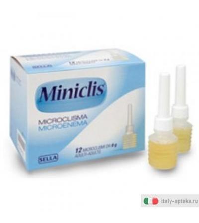 Miniclis 12 microclismi da 9 g ADULTI
