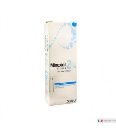 Minoxidil Biorga soluzione cutanea 2% per alopecia 60ml