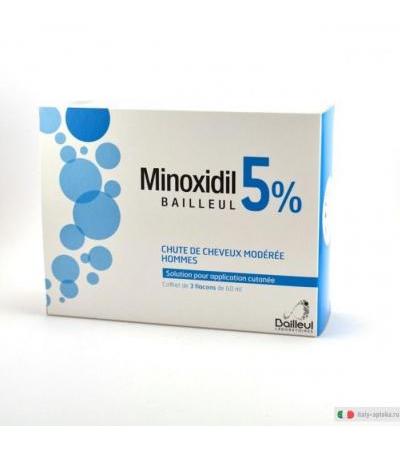 Minoxidil Biorga soluzione cutanea 5% per alopecia 3 flaconi 60ml