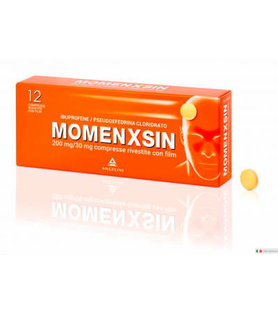 Momenxsin 200 mg/30 mg 12 compresse rivestite con film