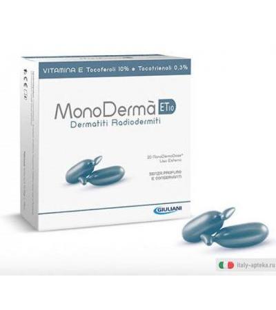 Monodermà ET10 dermatiti radiodermiti 20 monodermodose uso esterno